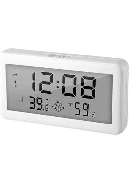 Dijital Iç Mekan Termo-Higrometre, LCD Ekranlı Alarmlı Saat ve Nem Ölçer (Yurt Dışından)