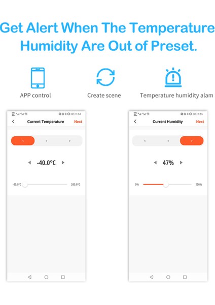 Tuya Wi-Fi ve Bluetooth Sıcaklık Nem Sensörü LCD Ekran Alexa Google Uyumlu (Yurt Dışından)