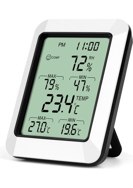 LCD Dijital Termometre Higrometre Maks/min Alarmlı (Yurt Dışından)