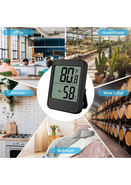 Manyetik Geniş Ekranlı Iç Mekan Nem ve Sıcaklık Ölçer - Ev, Sera Için (Yurt Dışından) fırsatları
