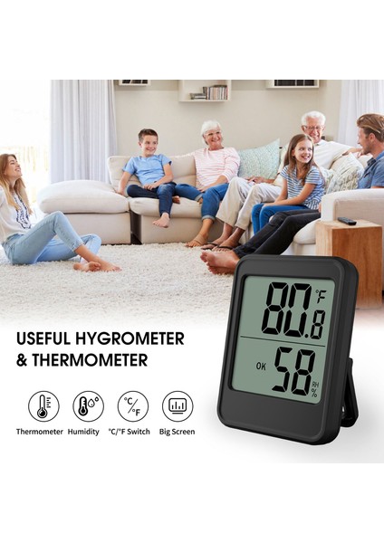 Manyetik Geniş Ekranlı Iç Mekan Nem ve Sıcaklık Ölçer - Ev, Sera Için (Yurt Dışından) indirimleri
