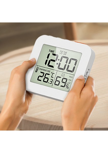 LCD Ekranlı Dijital Nem ve Sıcaklık Ölçer Alarmlı Saat (Yurt Dışından) fırsatları