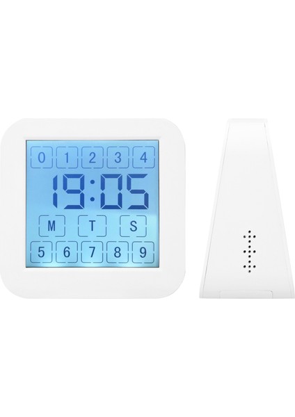 Iç Mekan Termohigrometreli Çift Ekranlı LCD Dokunmatik Saat ve Geri Sayım (Yurt Dışından)