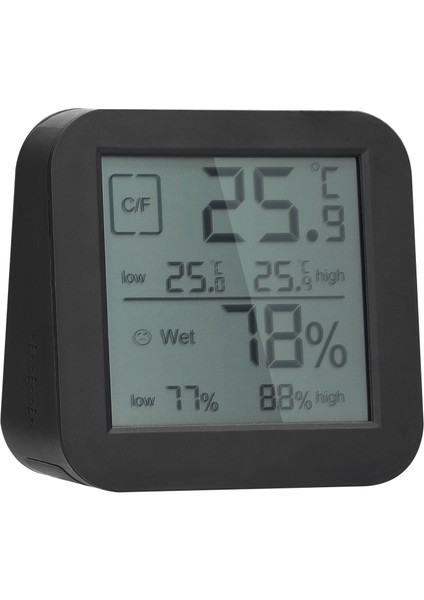 Iç Mekan Termohigrometreli Çift Ekranlı LCD Dokunmatik Saat ve Geri Sayım (Yurt Dışından)