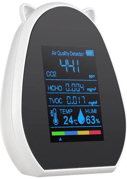 2.9 Inç Hava Kalitesi ve Çoklu Gaz Dedektörü - USB Şarjlı, Sıcaklık/nem, Ev & Ofis (Yurt Dışından)