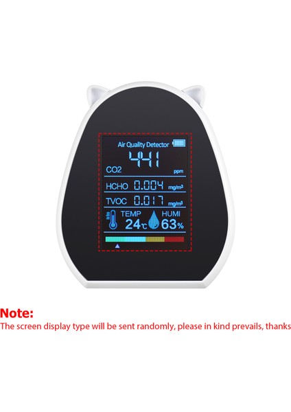 2.9 Inç Hava Kalitesi ve Çoklu Gaz Dedektörü - USB Şarjlı, Sıcaklık/nem, Ev & Ofis (Yurt Dışından) fırsatları