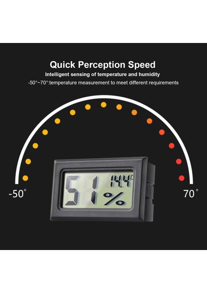 Dijital Nem ve Sıcaklık Ölçer Iç Dış Mekan Yerleştirilebilir Evcil Hayvan ve Sürüngenler Için (Yurt Dışından) modelleri