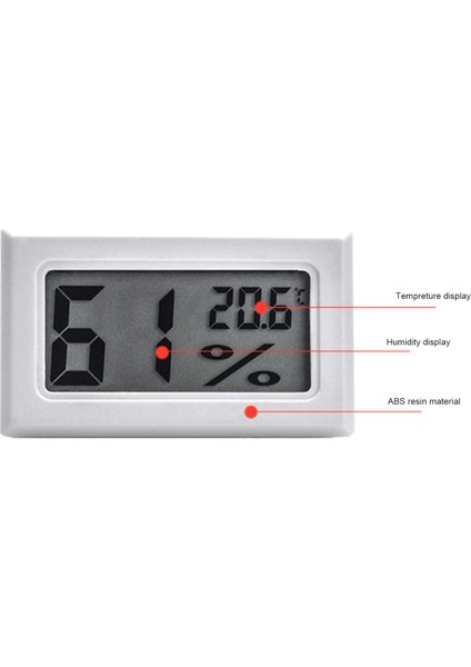 Dijital Nem ve Sıcaklık Ölçer Iç Dış Mekan Yerleştirilebilir Evcil Hayvan ve Sürüngenler Için (Yurt Dışından) fırsatları