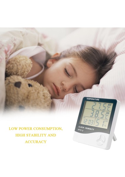 Htc-2 Iç ve Dış Sıcaklık Nem Ölçer Geniş Ekranlı Dijital Gösterge (Yurt Dışından) modelleri