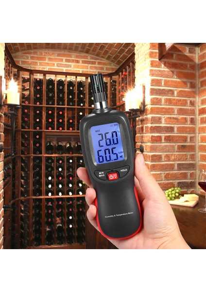 Dijital LCD Sıcaklık Nem Ölçer Veri Tutma (Yurt Dışından)
