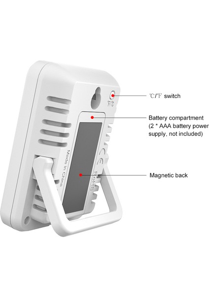 Dijital Nem ve Sıcaklık Ölçer LCD Ekranlı - Ev, Ofis, Sera (Yurt Dışından) modelleri