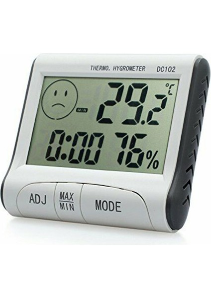 DC102 Mini Iç Mekan Termometre Nem Ölçer LCD Saat (Yurt Dışından) modelleri