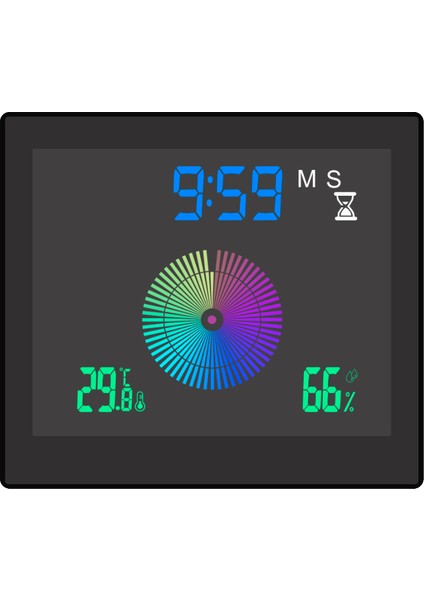 Dijital Termo-Higrometre Alarm Saati Renkli Ekran Çift Erteleme Usb/pil Duvara Monte & Masaüstü (Yurt Dışından)