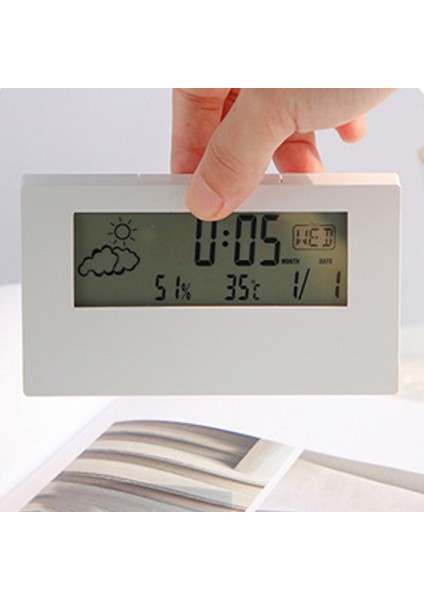 Transparan Dijital Çalar Saat, Tarih, Sıcaklık, Ertelemeli (Yurt Dışından) fiyatları