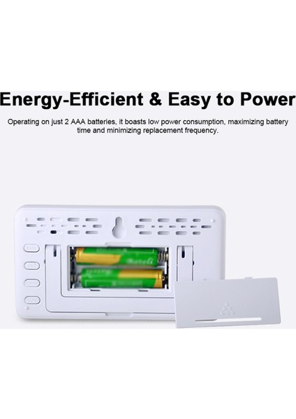 Dijital Termometre Higrometre Iç Ortam Sıcaklık Nem Ölçer LCD Tarih Saat Alarm ℃℉ Geçişli (Yurt Dışından) modelleri