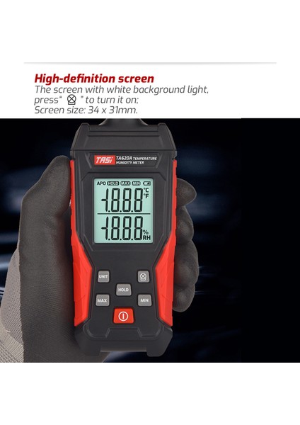 Tası TA620A El Tipi Endüstriyel Yüksek Hasiyetli Sıcaklık ve Nem Ölçer (Yurt Dışından) indirimleri