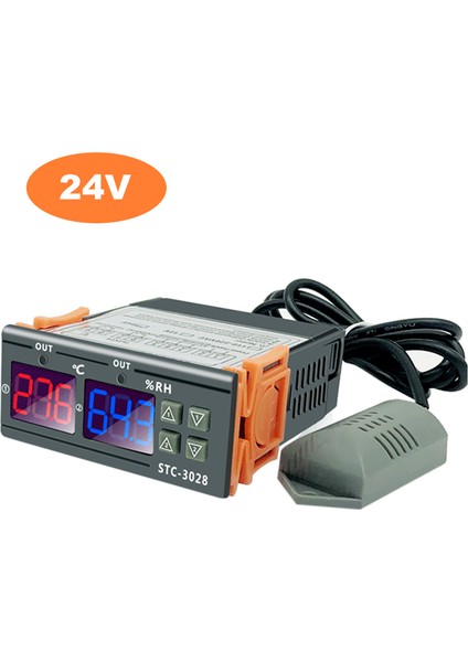 STC-3028 Dijital Sıcaklık Nem Kontrol Cihazı Derin Dondurucu Buzdolabı Akıllı Termostat (Yurt Dışından)