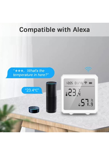 Kablosuz Wifi Sıcaklık ve Nem Ölçer - Iç/dış Mekan Ev, Sera, Bodrum (Yurt Dışından) fiyatları