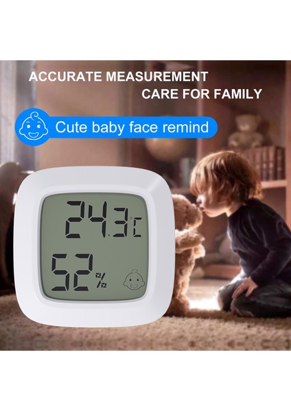 Mini Dijital Termometre Nem Ölçer - Bebek Odası Manyetik Tabanlı (Yurt Dışından) modelleri
