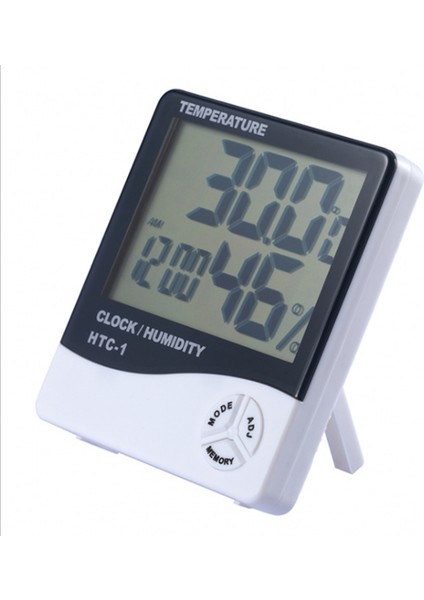 Dijital Termometre Higrometre LCD Alarmlı Saat (Yurt Dışından)