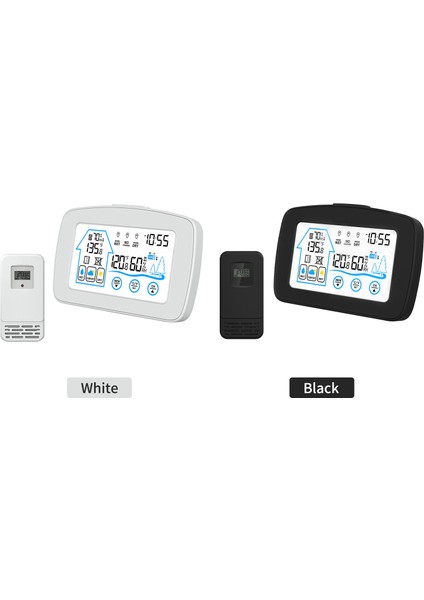 Iç ve Dış Mekan Nem Sıcaklık Ölçer LCD Ekran Aydınlatmalı Ev Sera (Yurt Dışından)