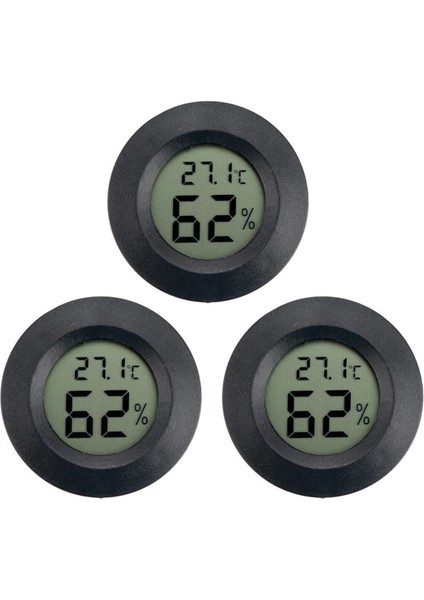 Dijital Nem ve Sıcaklık Ölçer LCD Iç/dış Mekan 3'lü Paket (Yurt Dışından)