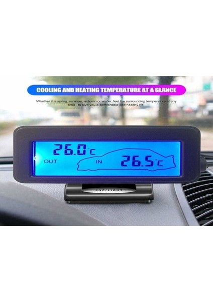 12V Araç Termometresi Aydınlatmalı Mini Nem ve Sıcaklık Ölçer (Yurt Dışından) indirimleri