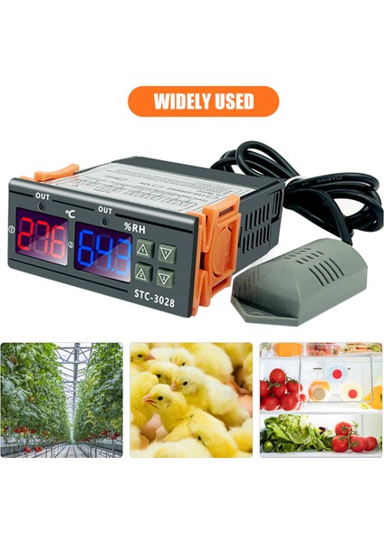 STC-3028 Dijital Sıcaklık Nem Termostatı - Dondurucu/buzdolabı Için (Yurt Dışından)