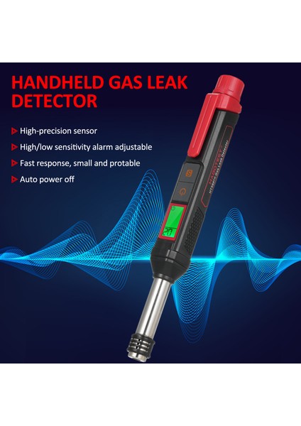 HT56 Pro Yüksek Hasiyetli Sesli ve Görsel Gaz Kaçağı Dedektörü (Yurt Dışından)