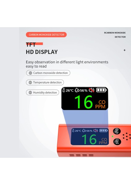 3'ü 1 Arada Tft Ekranlı Taşınabilir Karbonmonoksit Dedektörü ve Nem/sıcaklık Ölçer (Yurt Dışından) indirimleri