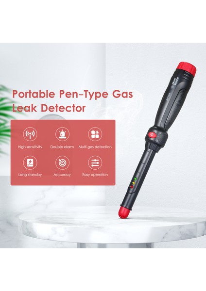AP388 Taşınabilir Lpg/doğalgaz Dedektörü LED Alarm ve Otomatik Kapanma (Yurt Dışından)