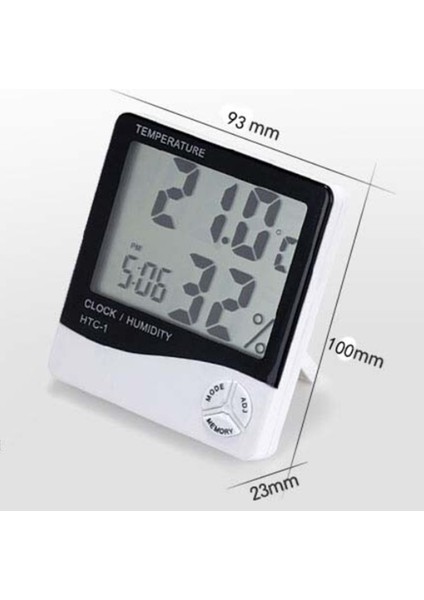 Dijital Termometre Higrometre LCD Alarmlı Saat (Yurt Dışından) fırsatları