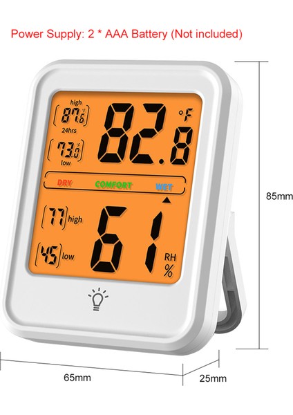 Dijital Iç Mekan Termometre Higrometre LCD Ekran - Ev ve Ofis Kullanımı (Yurt Dışından)