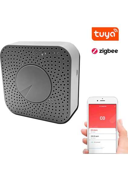 Tuya Zigbee Taşınabilir Karbonmonoksit ve Hava Kalitesi Dedektörü (Yurt Dışından)