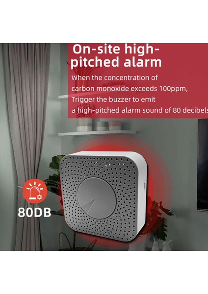 Tuya Zigbee Taşınabilir Karbonmonoksit ve Hava Kalitesi Dedektörü (Yurt Dışından)