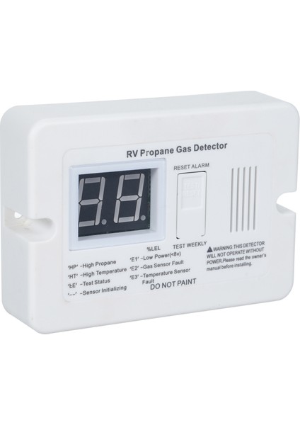 Karavan Propan Dedektörü 85DB Alarm DC12V Beyaz Kompakt (Yurt Dışından)