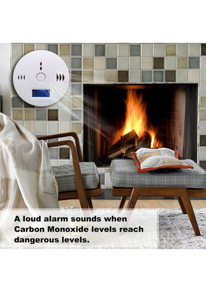 Ev Tipi Co Dedektörü LCD Alarm (Yurt Dışından)