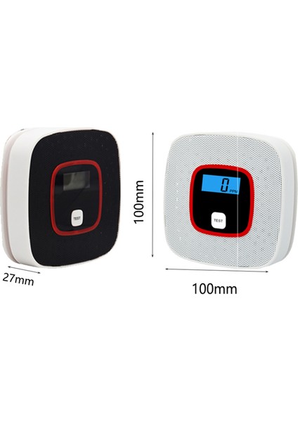 Co Alarm Dedektörü - Dijital Ekran, Sesli Uyarılı Ev Güvenliği (Yurt Dışından)
