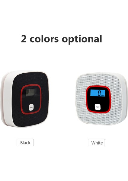 Co Alarm Dedektörü - Dijital Ekran, Sesli Uyarılı Ev Güvenliği (Yurt Dışından)