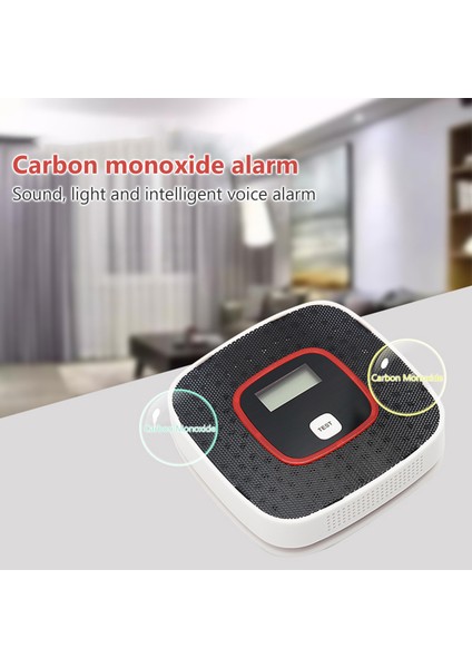 Co Alarm Dedektörü - Dijital Ekran, Sesli Uyarılı Ev Güvenliği (Yurt Dışından)