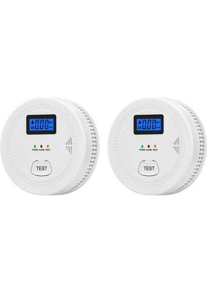 Çift Sensörlü Duman ve Co Dedektörü Sesli-Işıklı Alarm (Yurt Dışından)