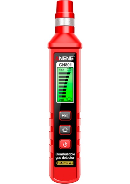 GN801 Gaz Kaçak Dedektörü 300-10000PPM Yanıcı Gaz Analiz Cihazı (Yurt Dışından)