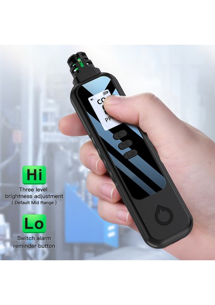 Taşınabilir Elektrokimyasal Co Dedektörü - 1.1 Inç LCD Ekran, Sesli-Işıklı Alarm, Pil Uyarı Sistemi (Yurt Dışından) fırsatları