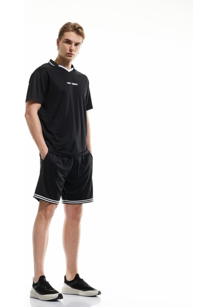 Polo Yaka Regular Fit Kısa Kollu Baskılı Spor Tişört fiyatları