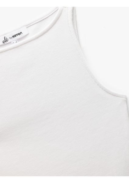 Kayık Yaka Kolsuz Kaşkorse Crop Üst modelleri
