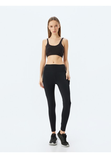 Yüksek Bel Dar Kalıp Cep Detaylı Spor Tayt fiyatları