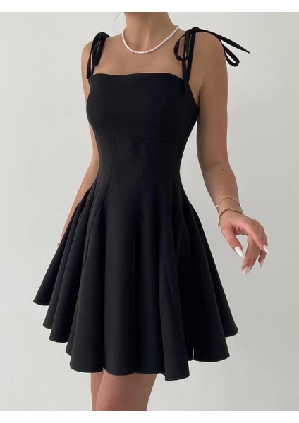 Clara Askılı Mini Elbise