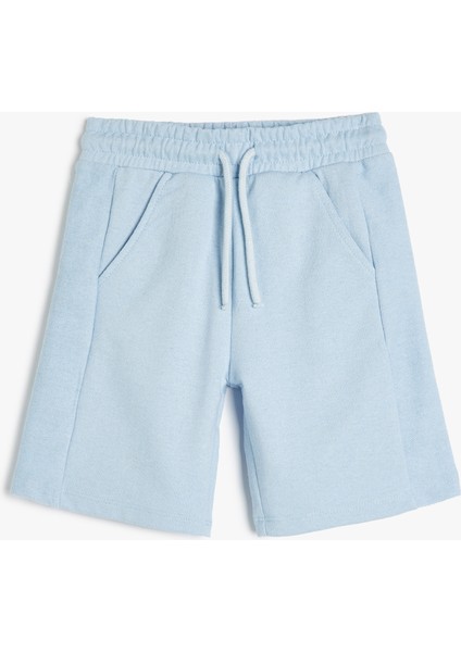 Basic Şort Beli Bağlamalı Cepli