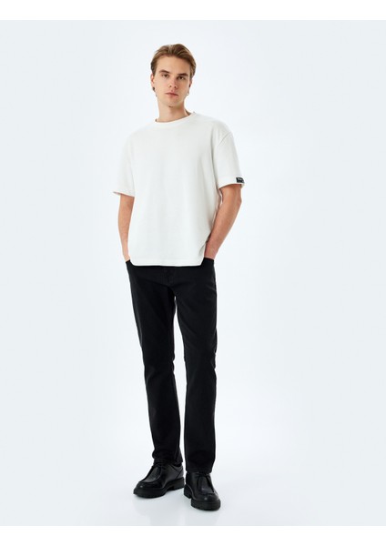 Normal Bel Pamuklu Slim Fit Jean Pantolon - Brad Jean