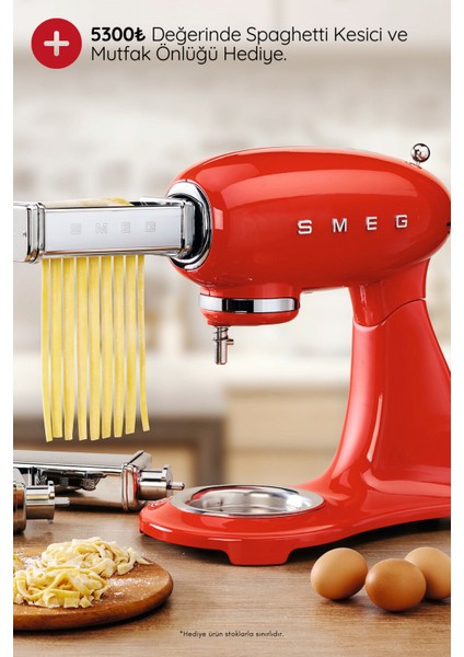 50's Style Retro 4.8lt Red Full Body Stand Mikser SMF03RDEU